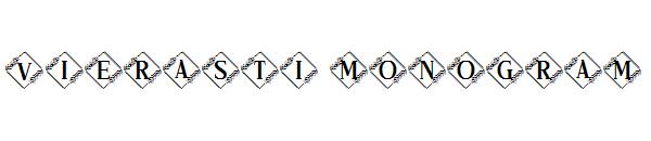 Vierasti Monogram字体