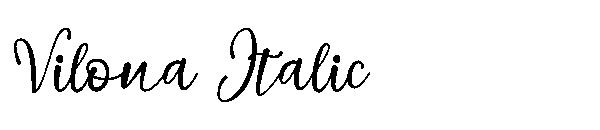 Vilona Italic字体