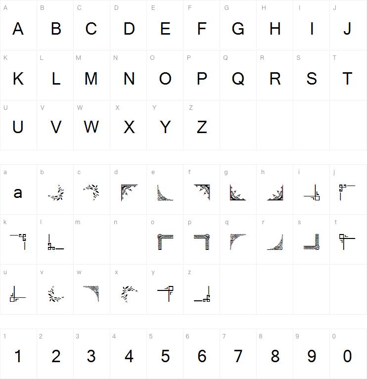 Vintage Decorative Corners 5字体