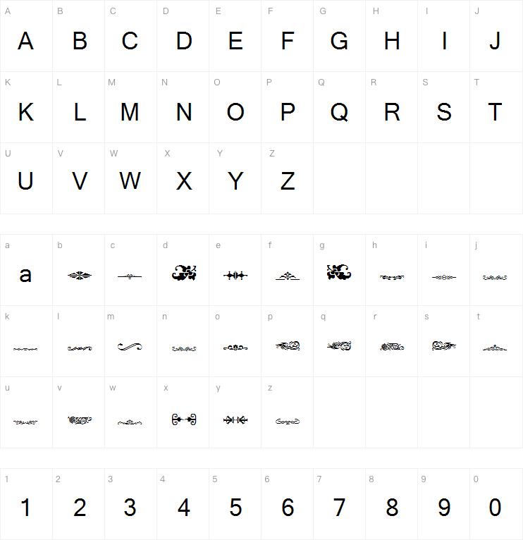 Vintage Decorative Signs 10字体