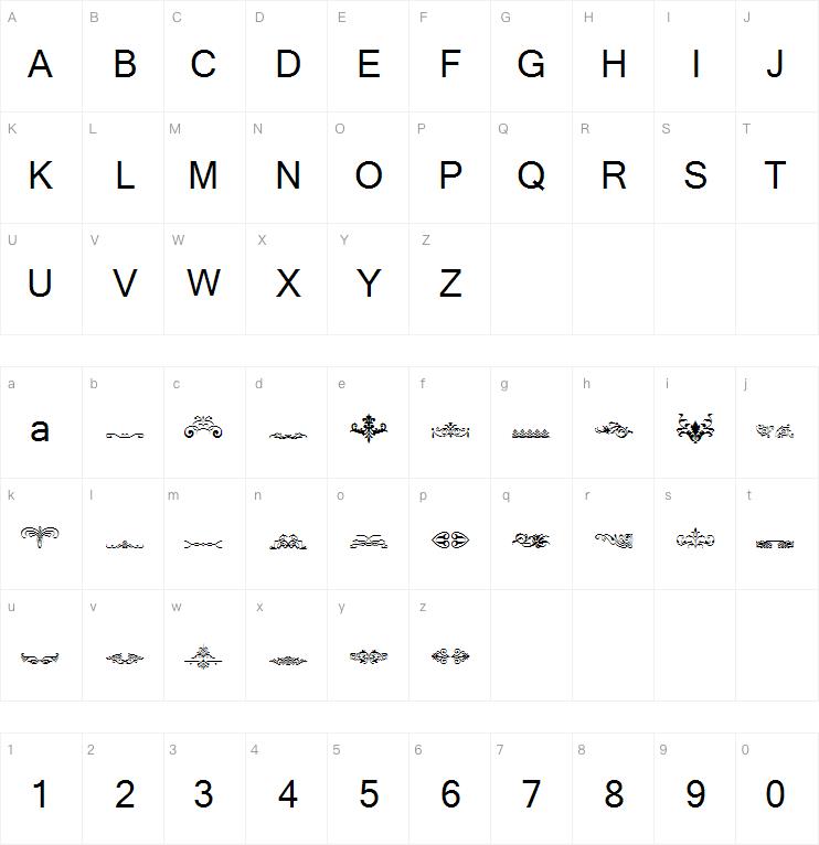 Vintage Decorative Signs 15字体