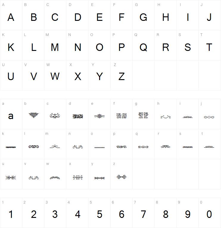 Vintage Decorative Signs 20字体
