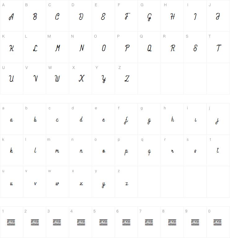 Volaroid Script字体