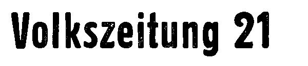 Volkszeitung 21字体