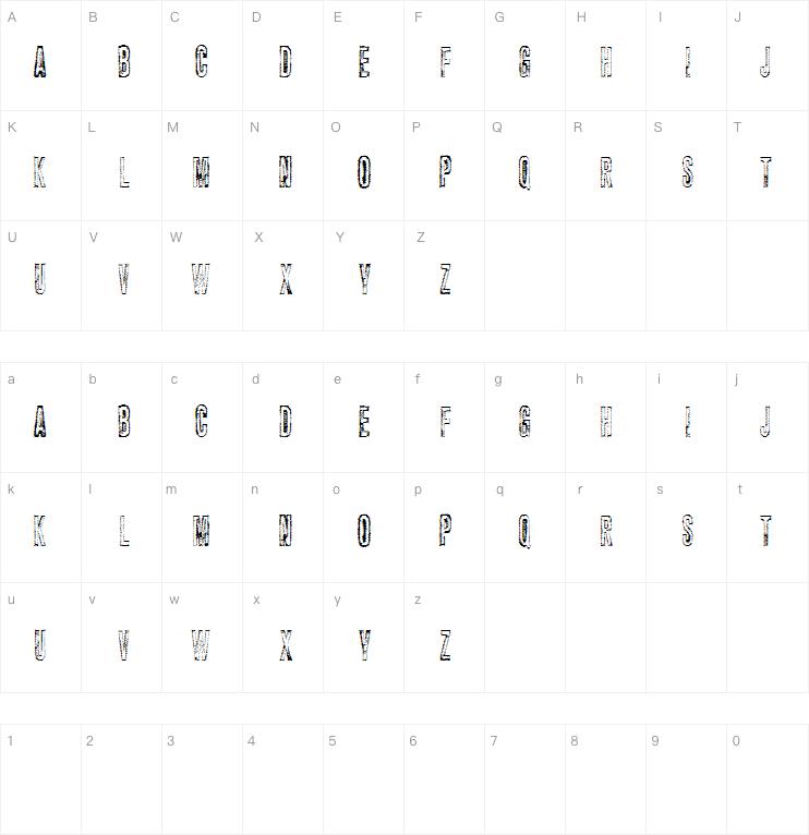vtks carrier字体