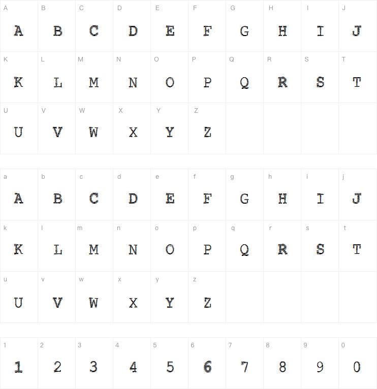 VTKS CONTACT字体