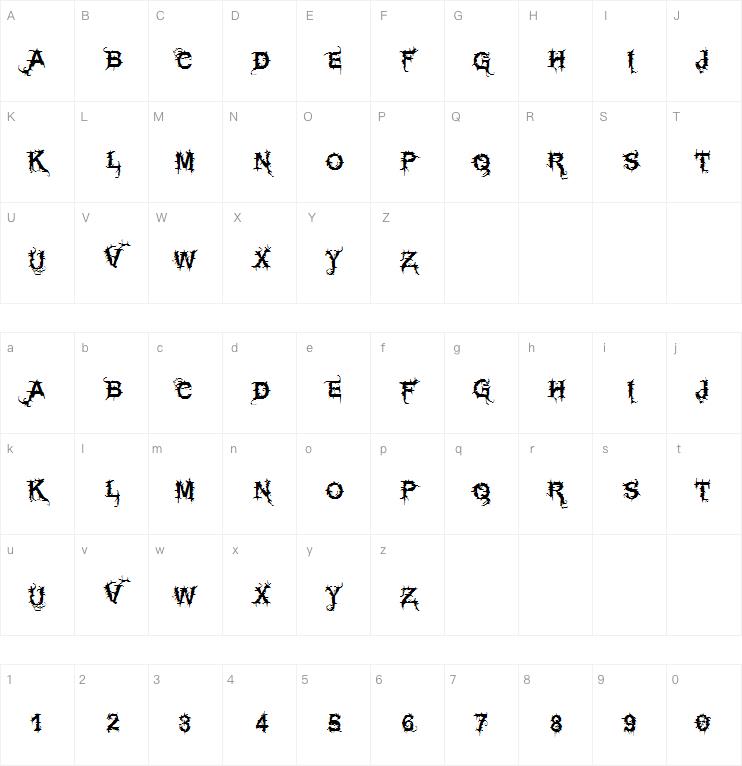 Vtks espinhuda字体