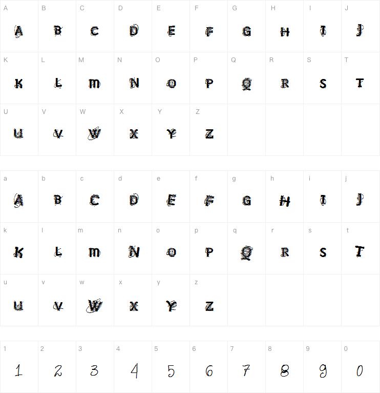 VTKS NO SIGNAL字体