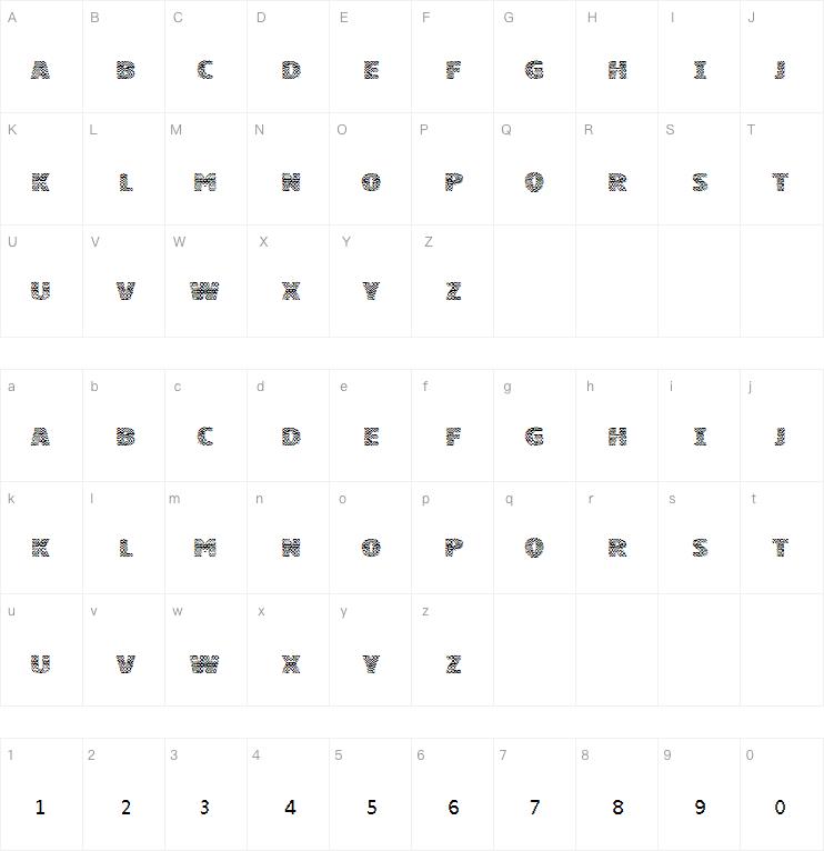 vtks squares字体