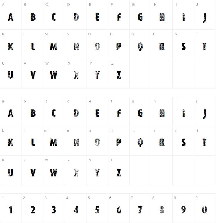 VTKS WORKER字体