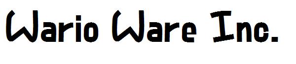 Wario Ware Inc.字体