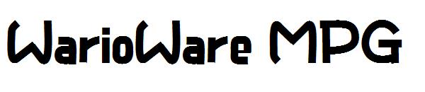 WarioWare MPG字体