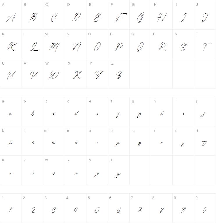 Washington Signature字体