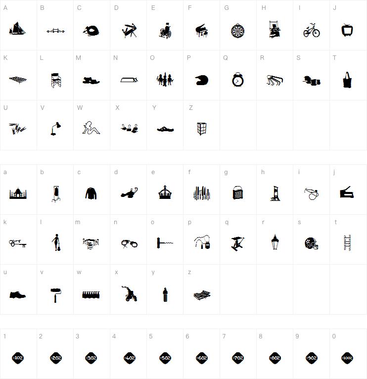 WC Sold Out B Bta 字体