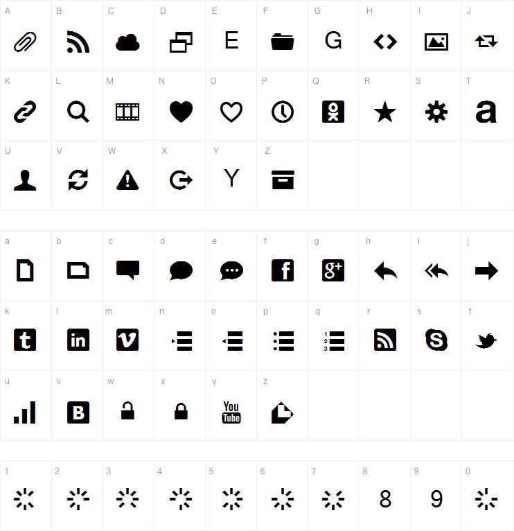Web Symbols字体