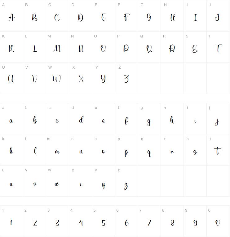 Welotyani字体
