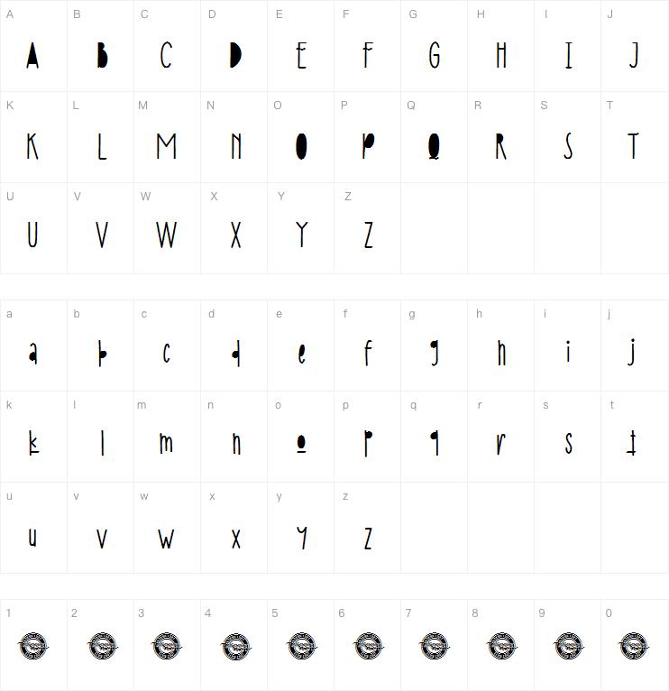 White Black字体