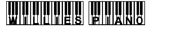 Willies Piano字体