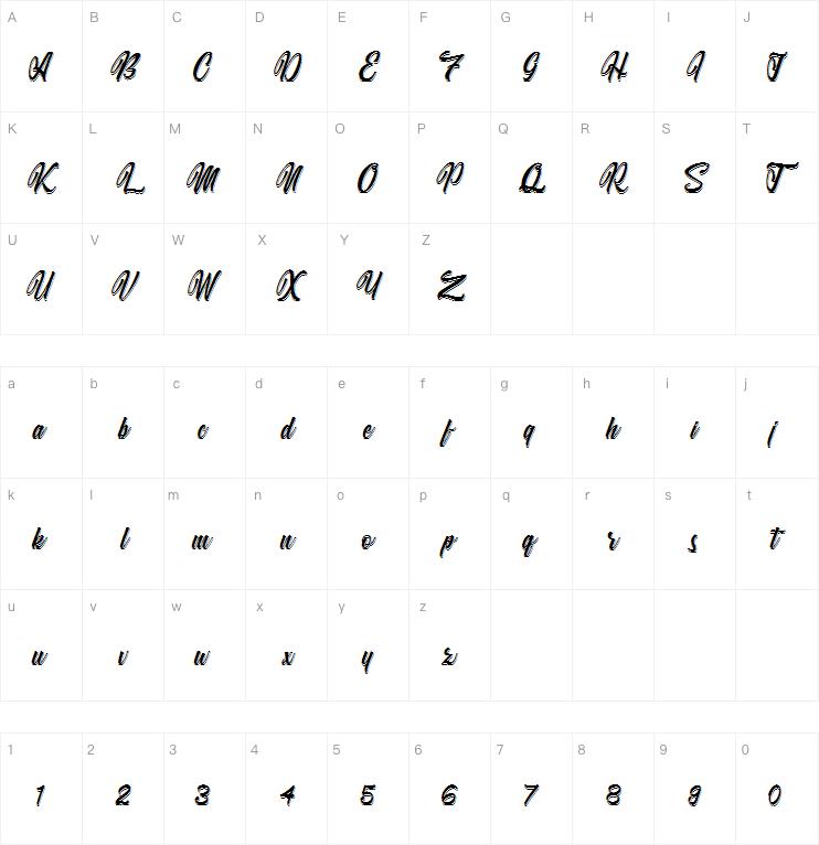 Willingar Diary字体