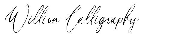 Willion Calligraphy字体