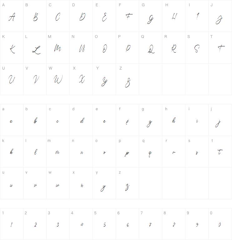 Winston Andrews字体