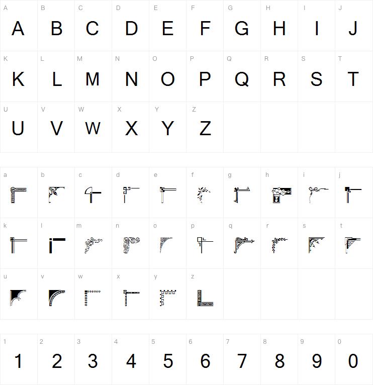 wmcorners1字体