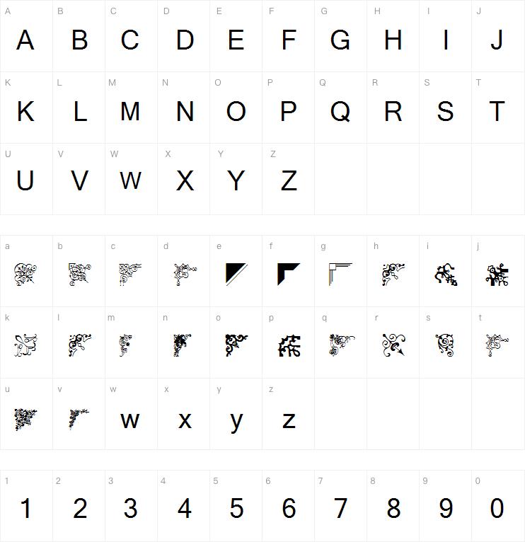 wmcorners3字体