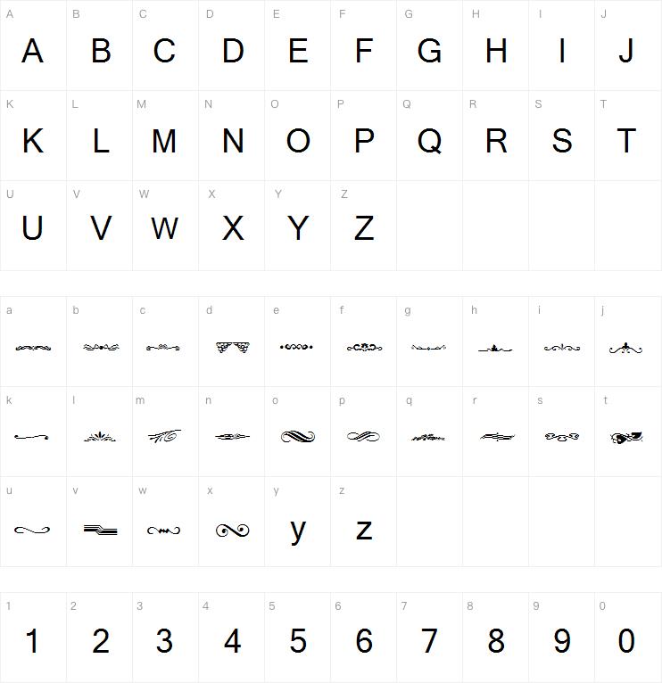 wmdividers1字体