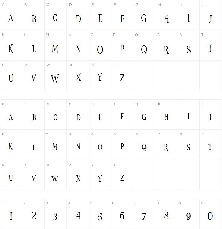 Wonder Night字体