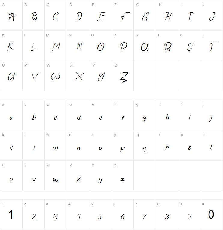 Wonder Scribble字体