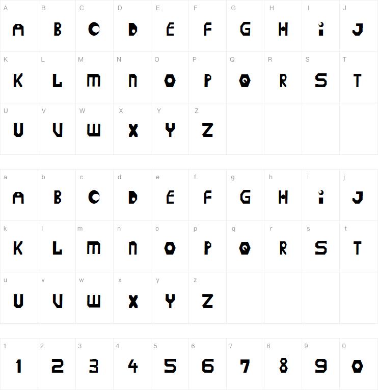 Wriggle字体