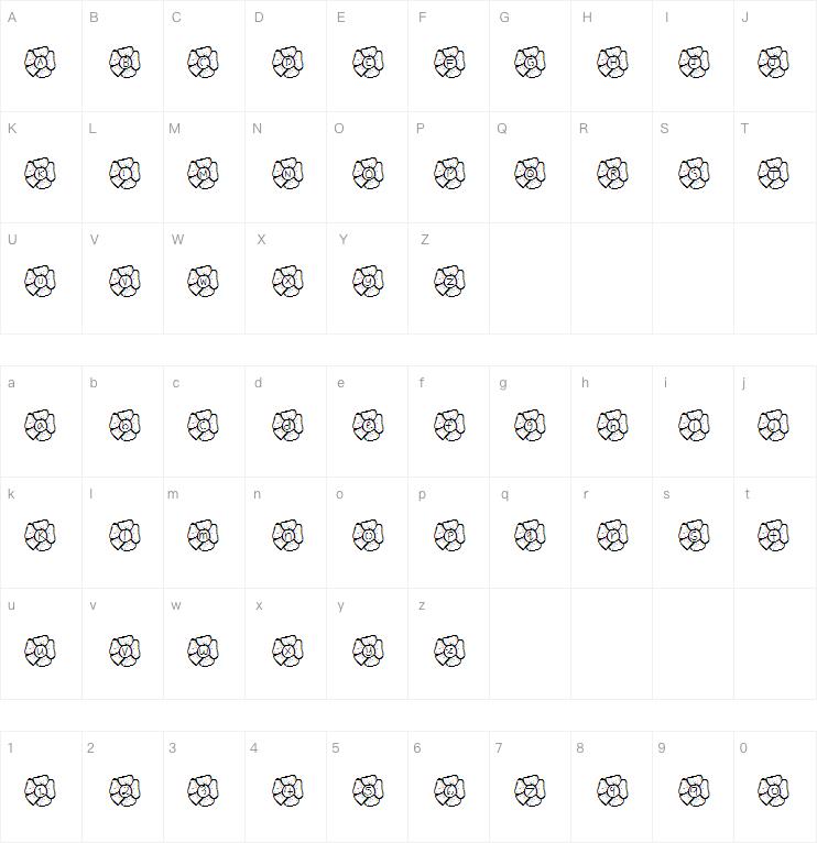 YBFlowerPower字体