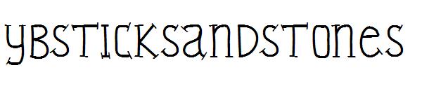 YBSticksAndStones字体