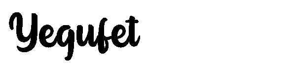 Yegufet字体