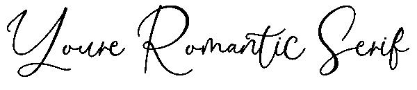 Youre Romantic Serif