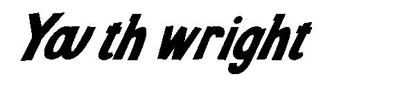 Youth wright字体
