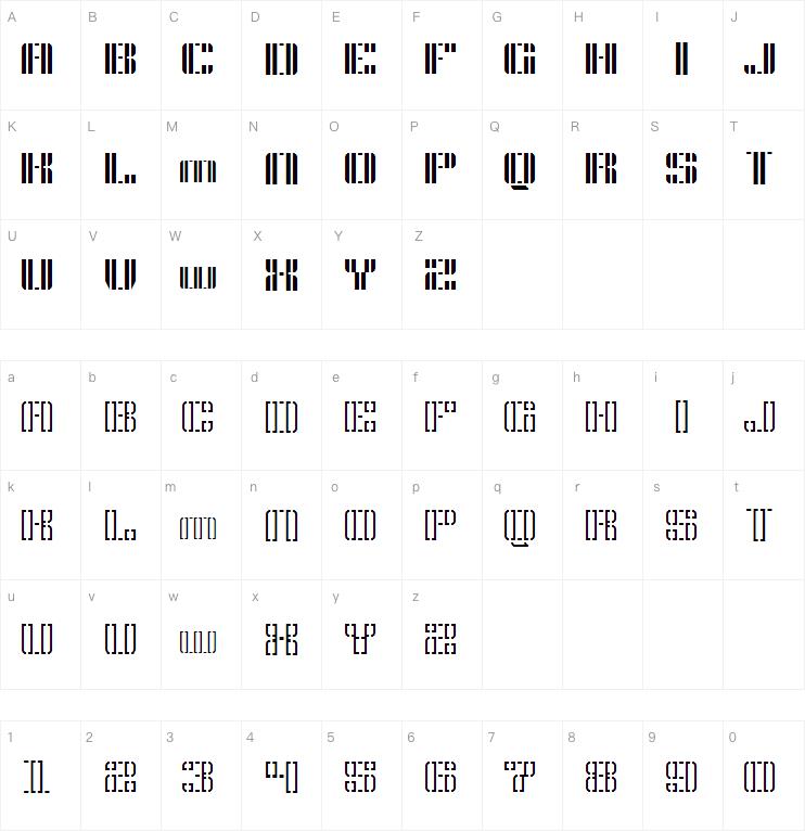 Yttori Stencil字体