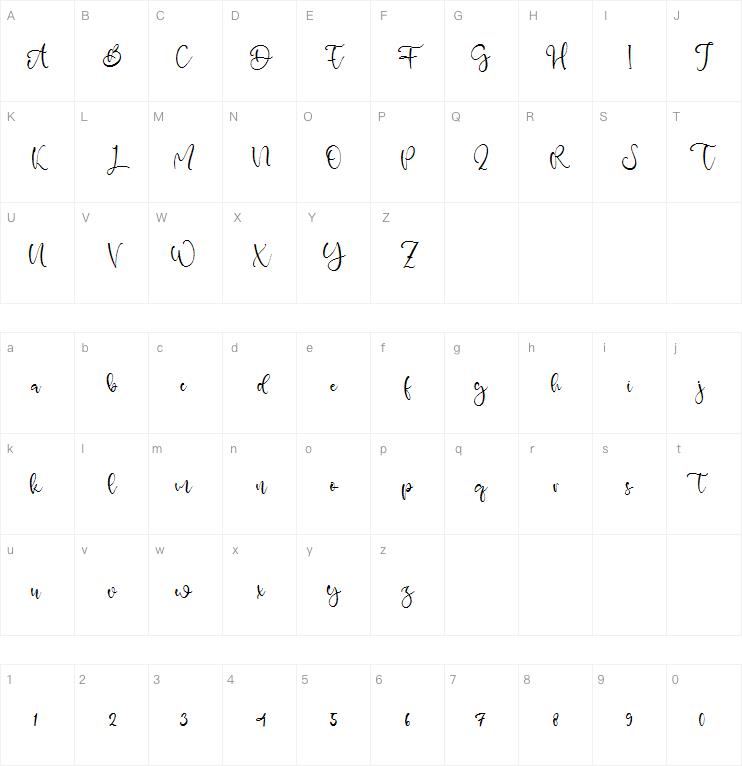 Zahra Lovely字体