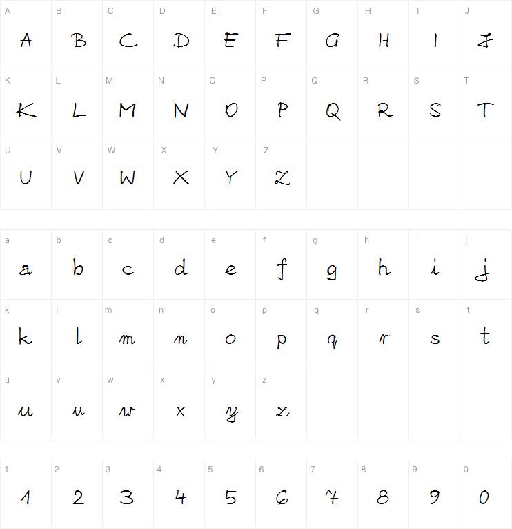 Nicolas Sloppy Pen字体