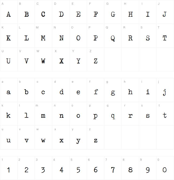 Triumph Typewriter字体