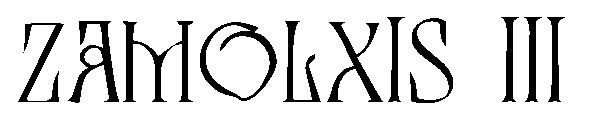 Zamolxis III字体