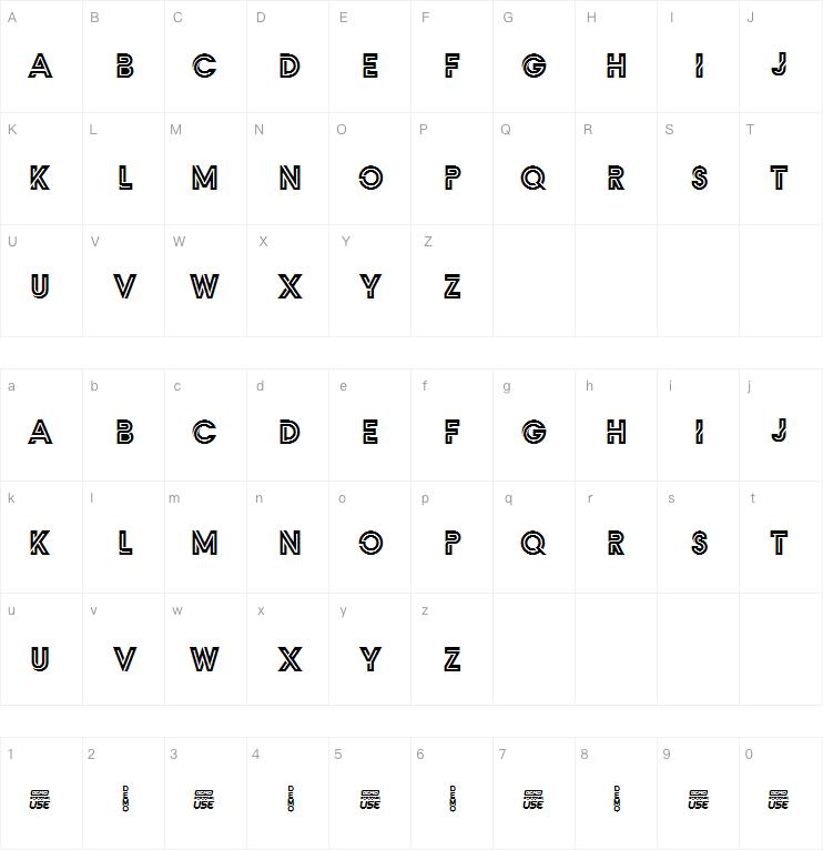 Zilap Monograma字体
