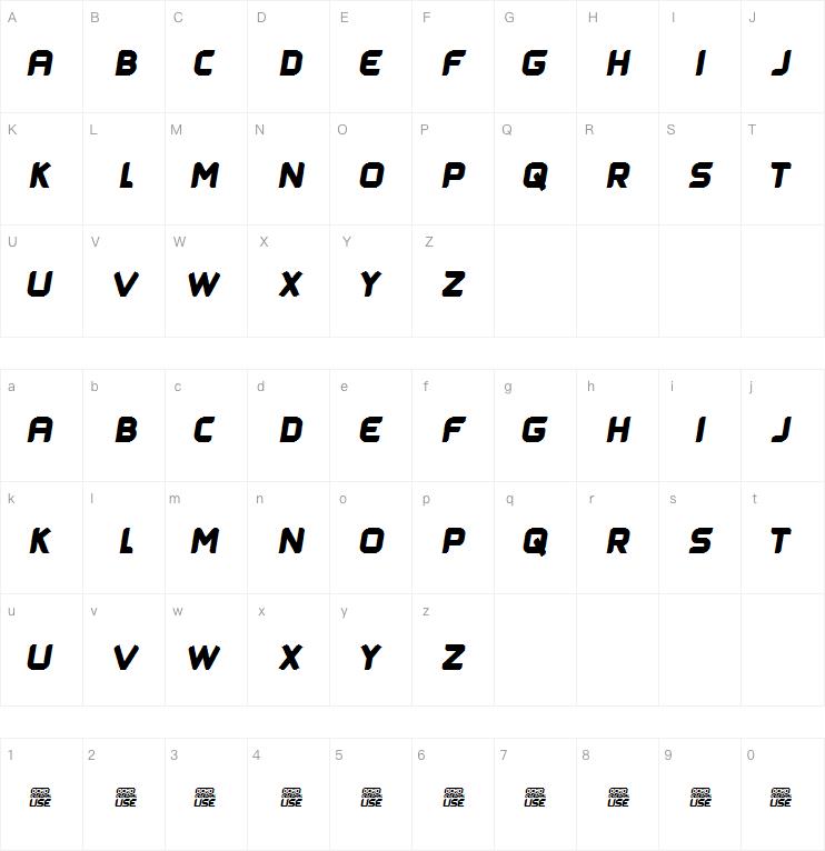 Zilap Nitro字体