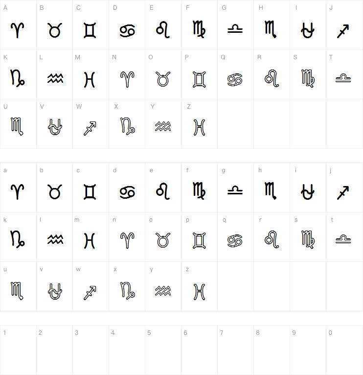 Zodiac St字体