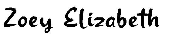 Zoey Elizabeth字体