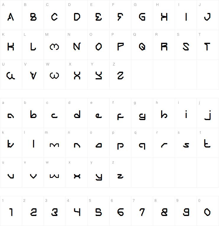 ZOOMING track字体