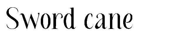 Sword cane字体