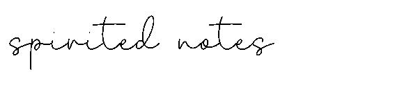 spirited notes