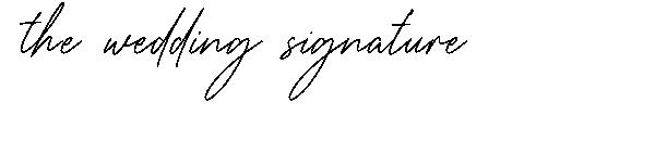 the wedding signature