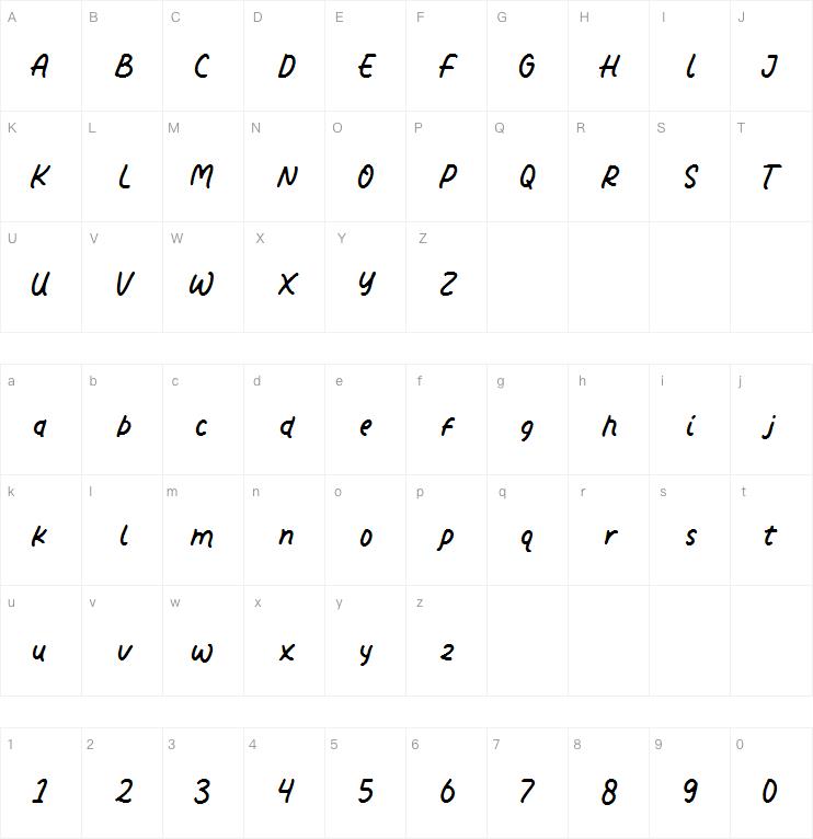 Bestfriend字体